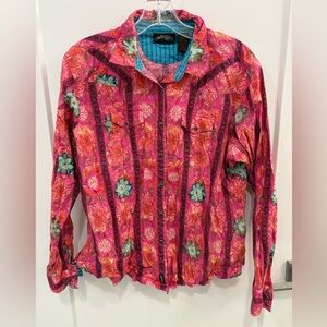 Wrangler Vintage Western Button Down Size Large